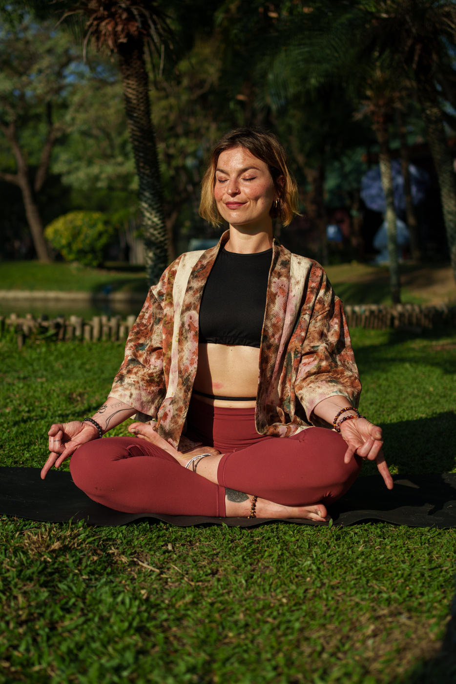 Eloïse Werle en méditation